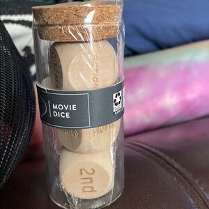 Movie Dice Set with Cork Lid